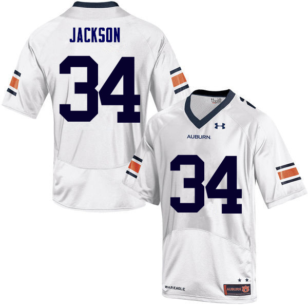 Men's Auburn Tigers #34 Bo Jackson White College Stitched Football Jersey